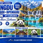 Paket Open Trip China 8D6N Chengdu Jiuzhaigou Bipenggou by 9 Airlines 2026-2027 – Mulai Rp12,39 Juta
